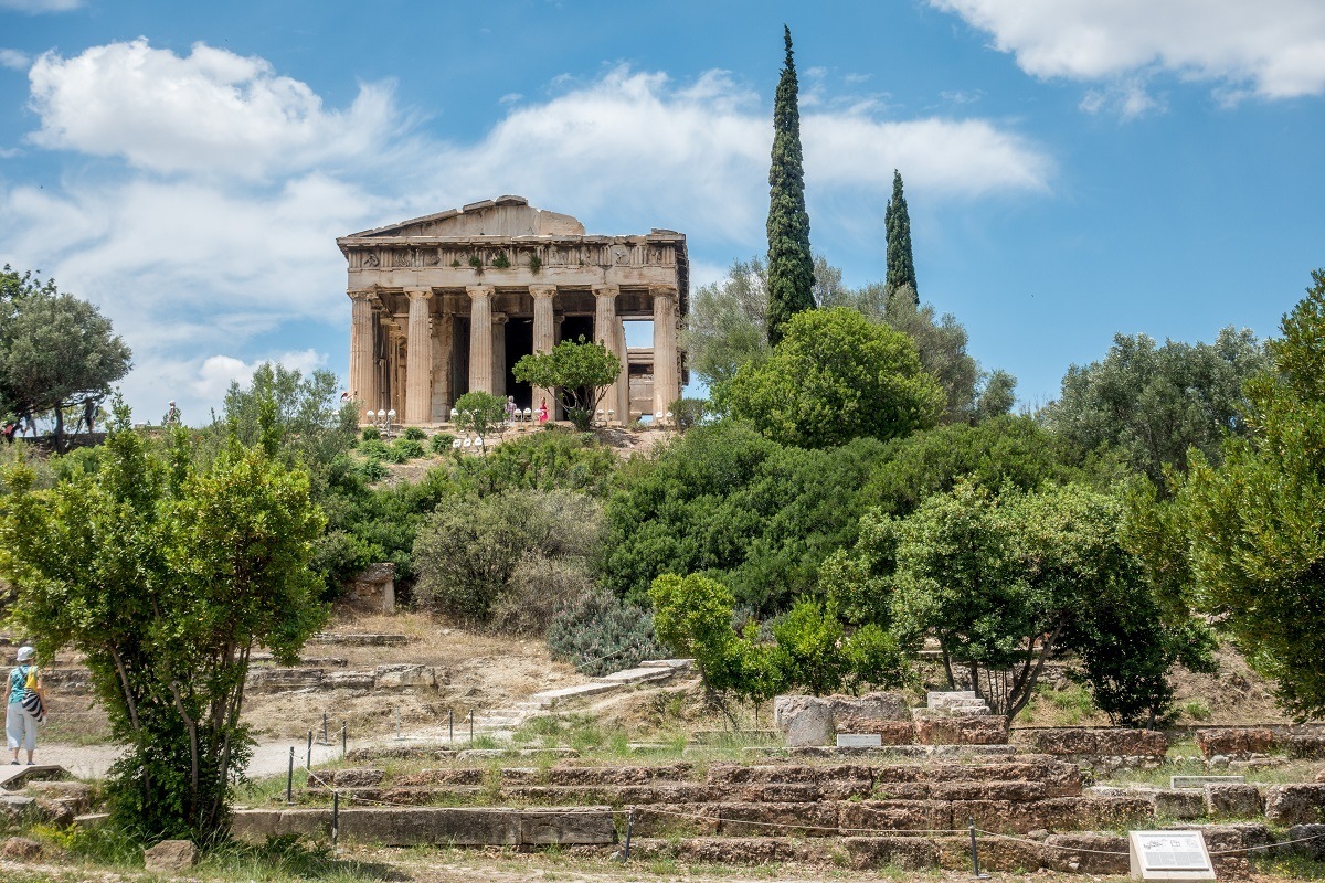 The Ancient Agora in Athens, Greece