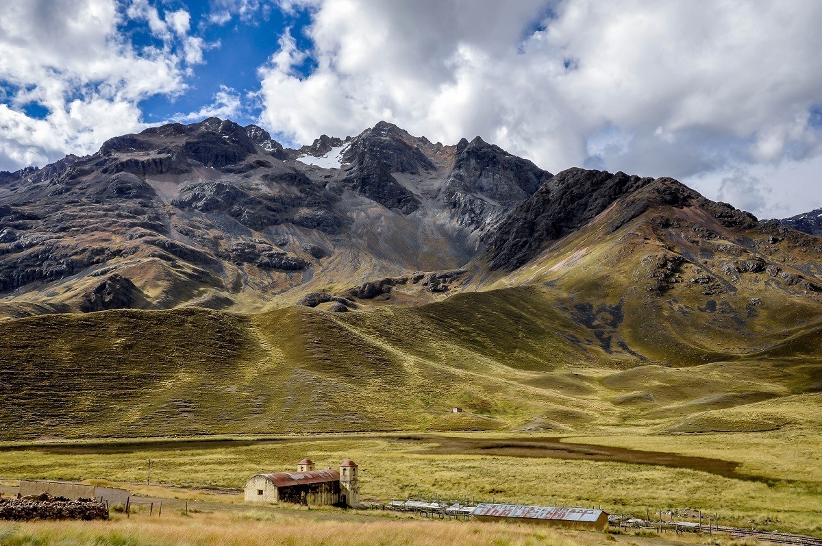 Building in a mountain valley