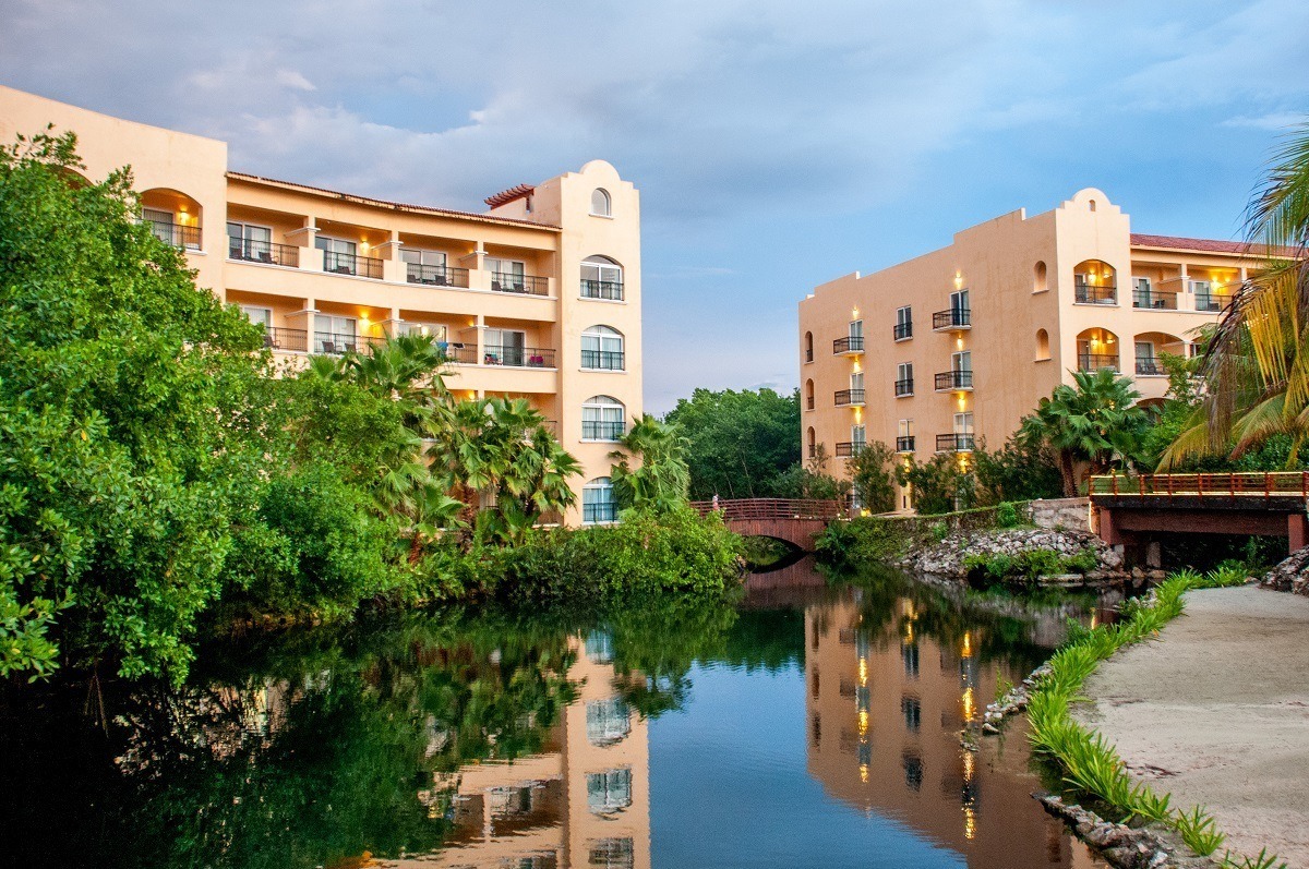 The buildings at Hacienda Tres Rios in Mexico