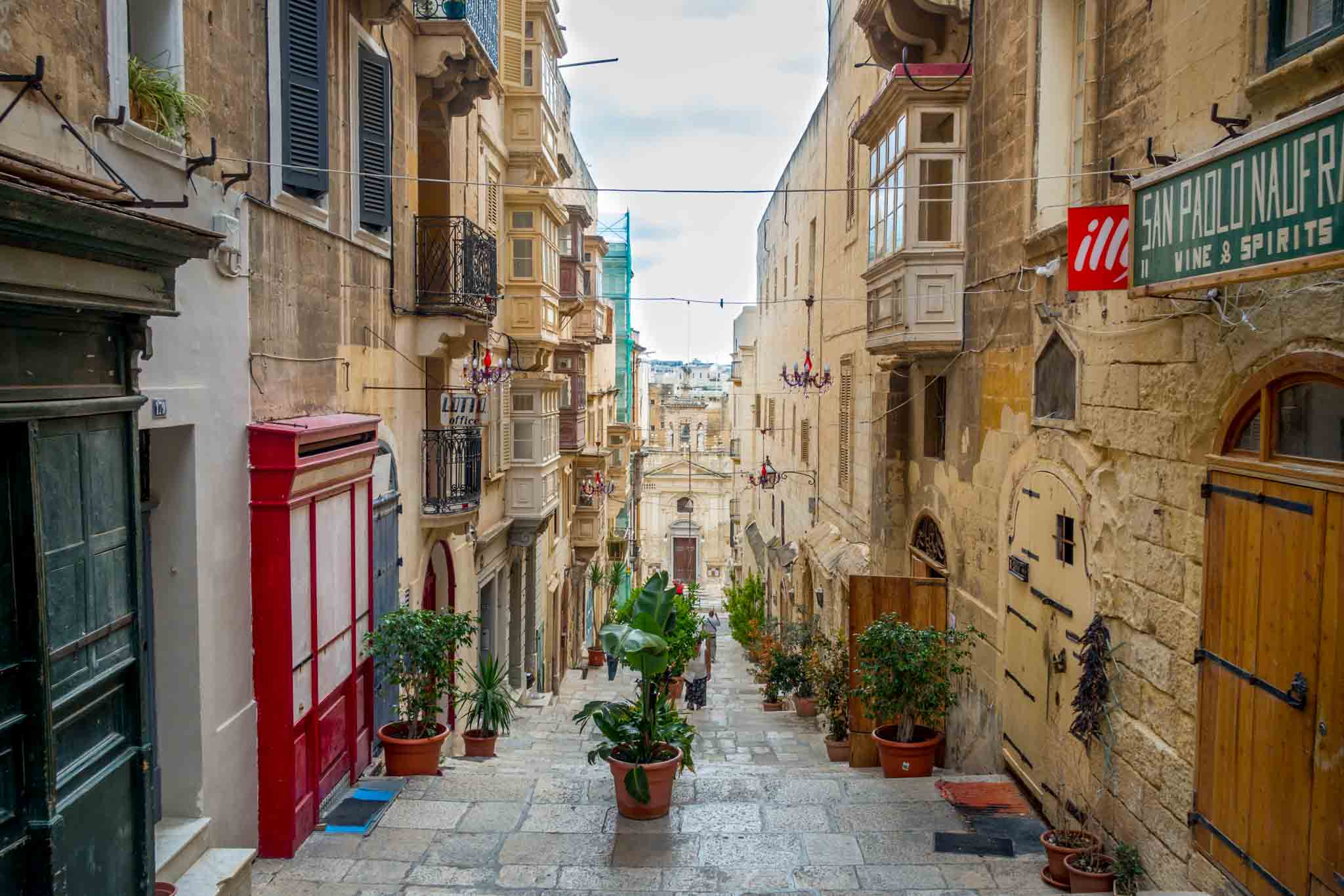 Street in Valletta, Malta