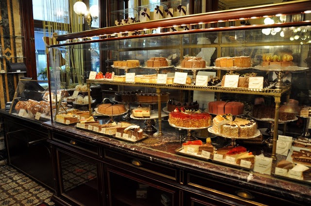 The Pastry Case at Café Demel in Vienna, Austria