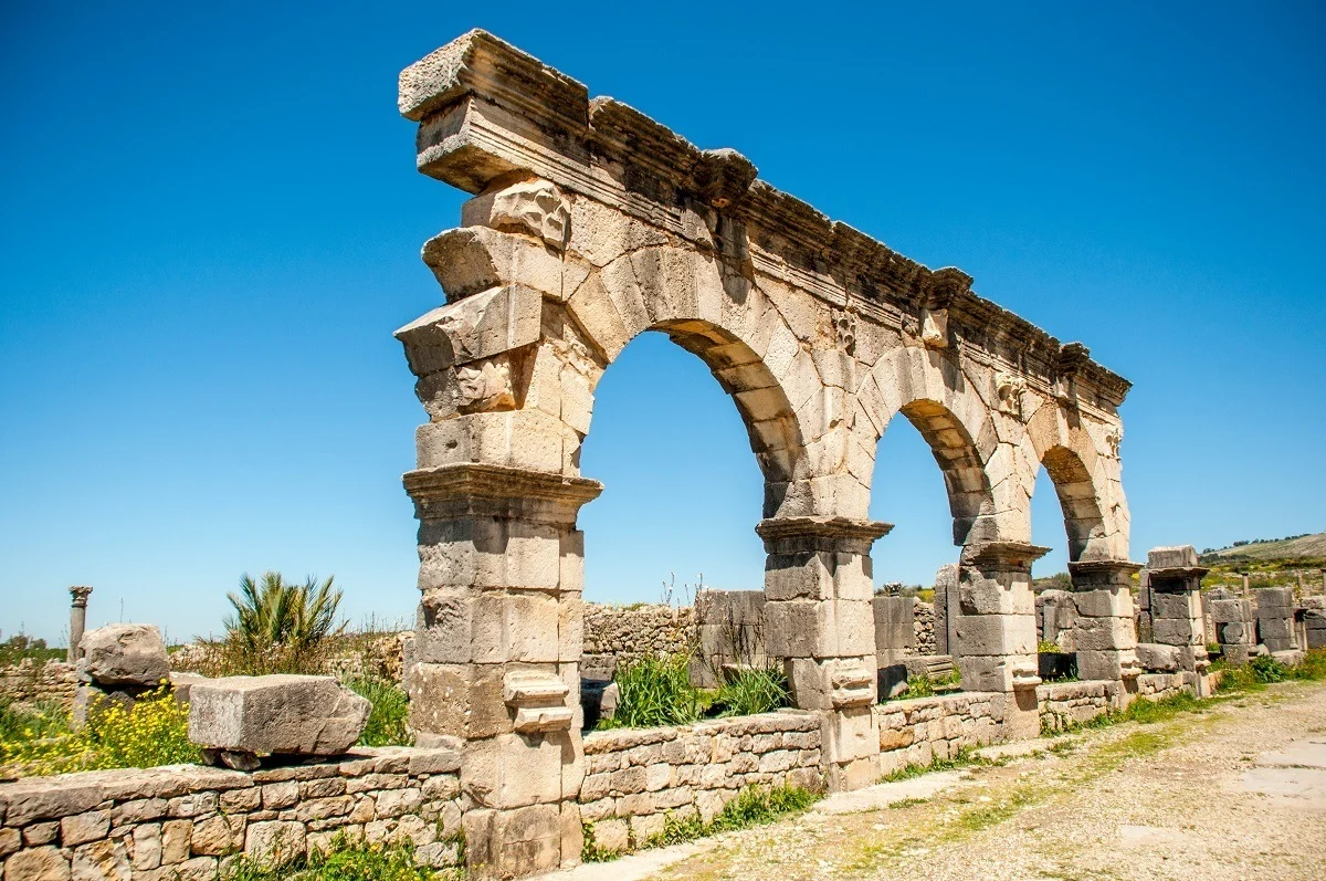 Remains of the aqueduct