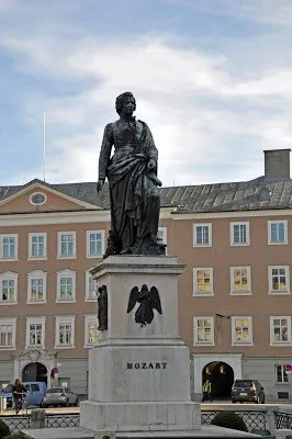 Statue of Mozart in Salzburg, Austria