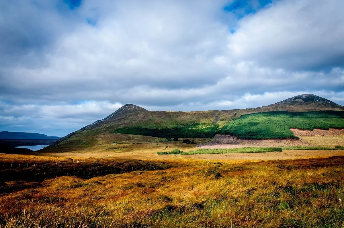 Colorful hillsides of Donegal, Ireland