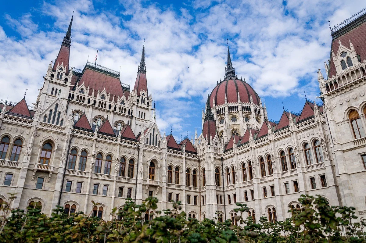 Seeing the Hungarian Parliament Building while visiting Budapest