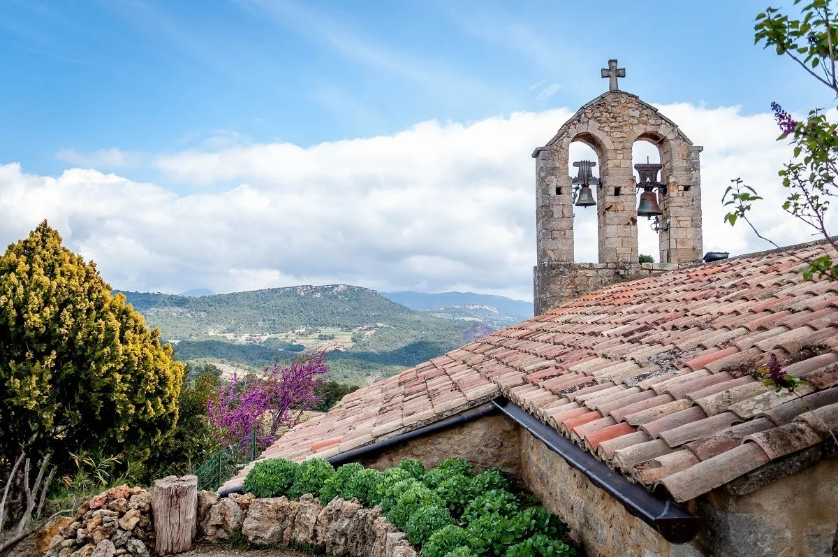 The view from the tiny town of Suzette, France