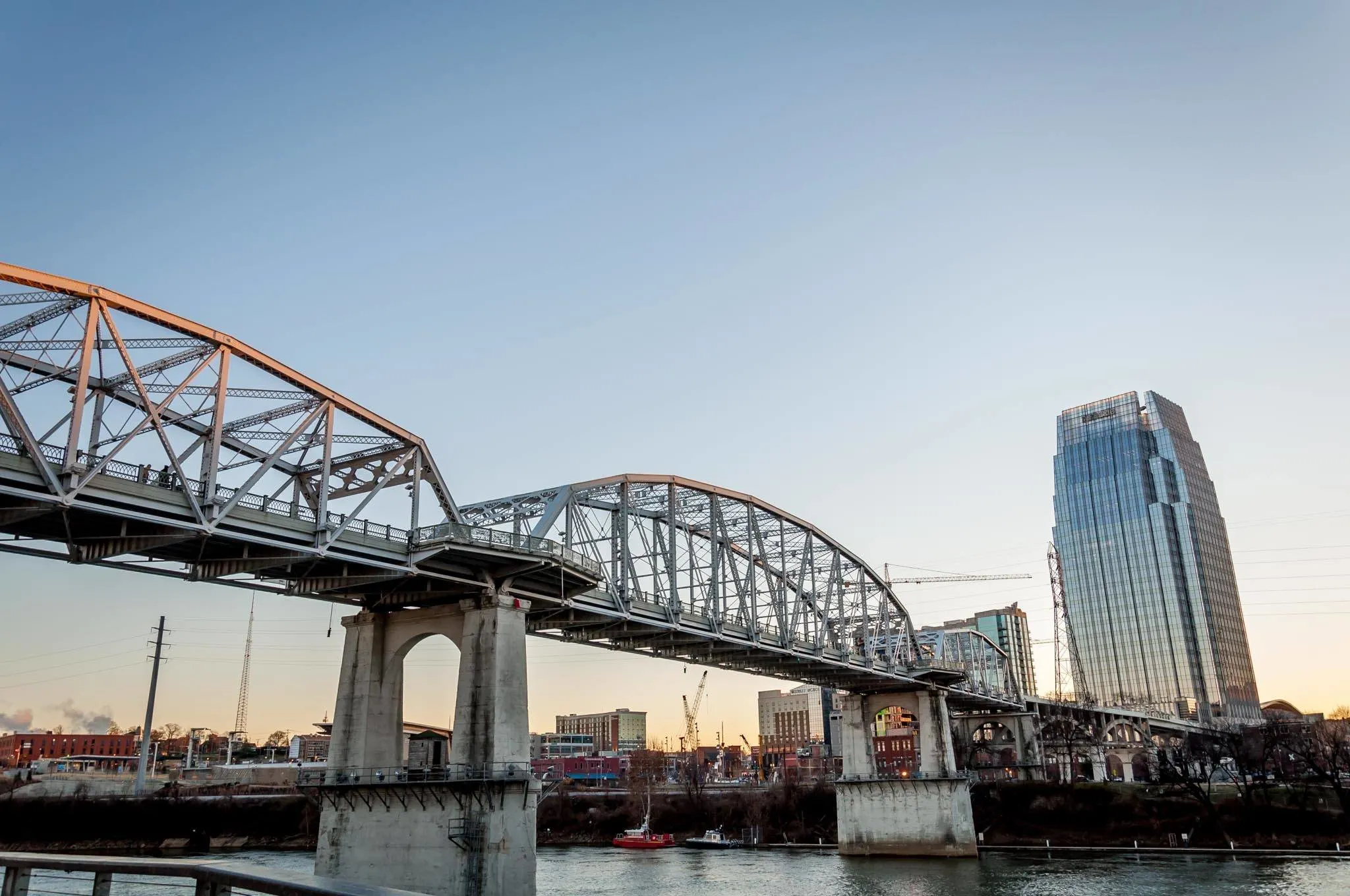 Bridge over the Cumberland River. 