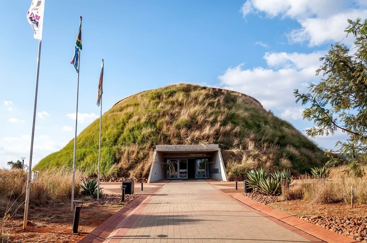 Entry way to the Maropeng Visitors Center