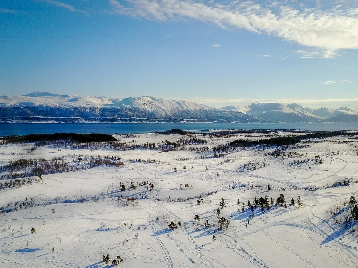 Above the Arctic Circle in Tromso, Norway