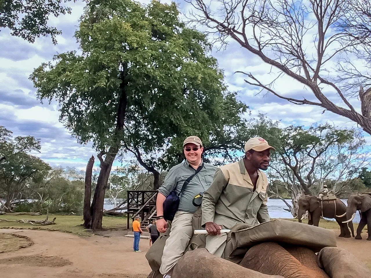 People on elephant back